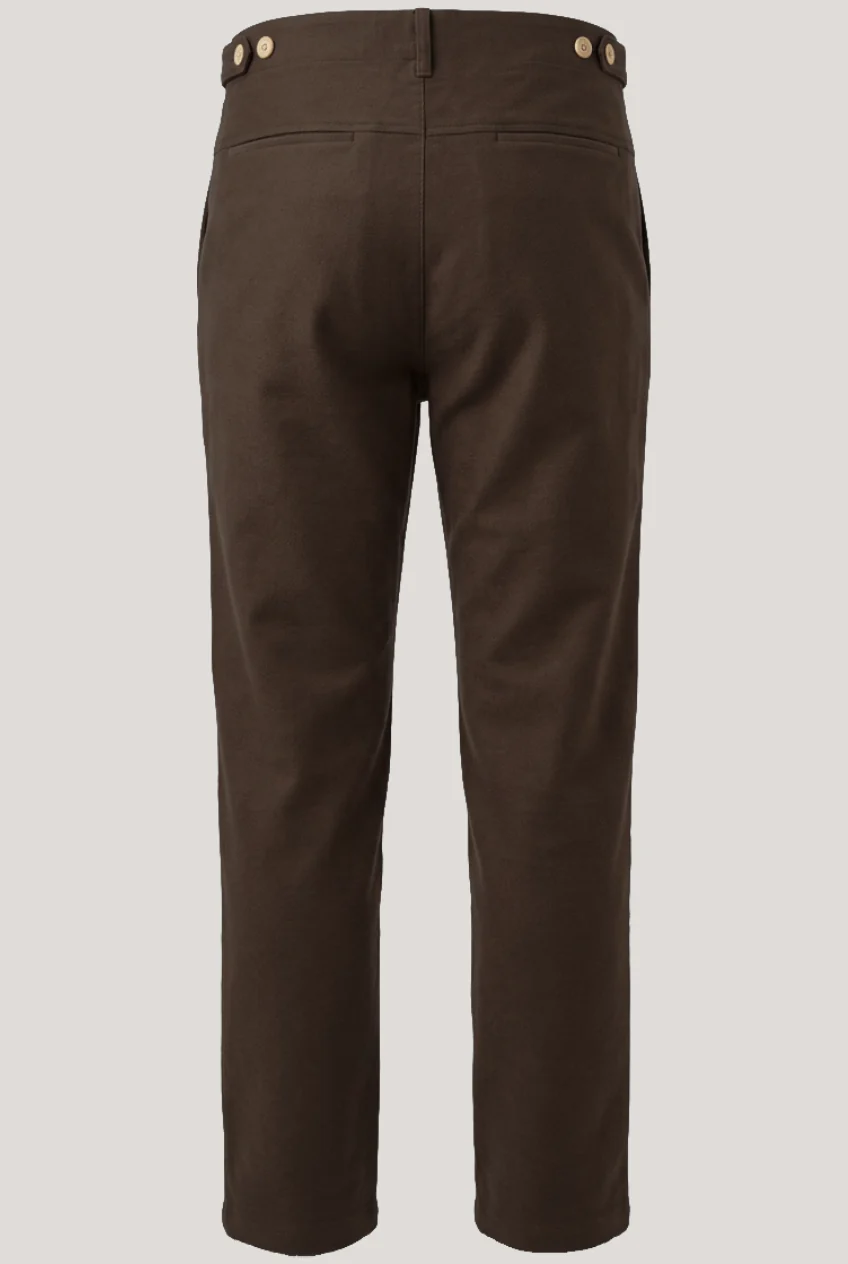 Wentworth Trouser - Chocolate Moleskin - Image 4