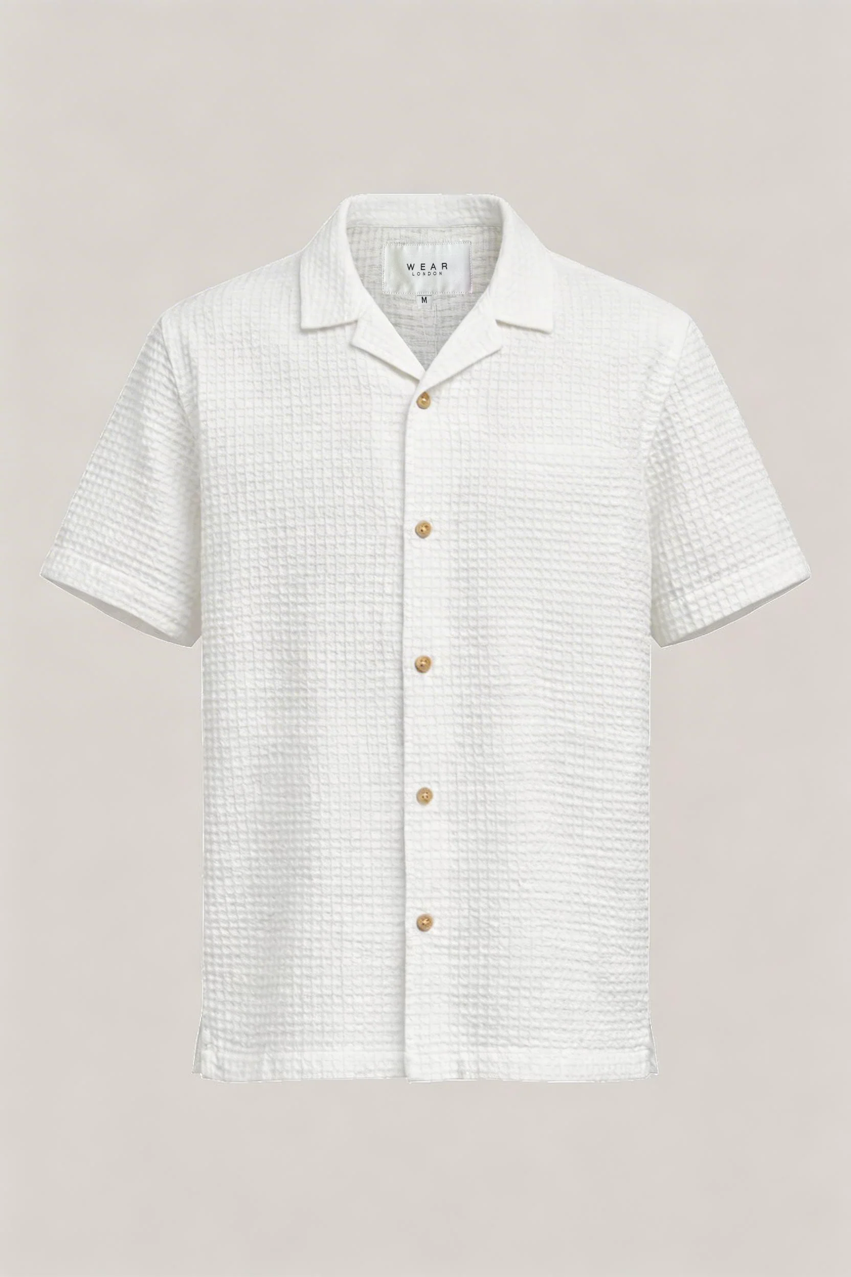 Wilkes Revere Short Sleeve Shirt - Optic White